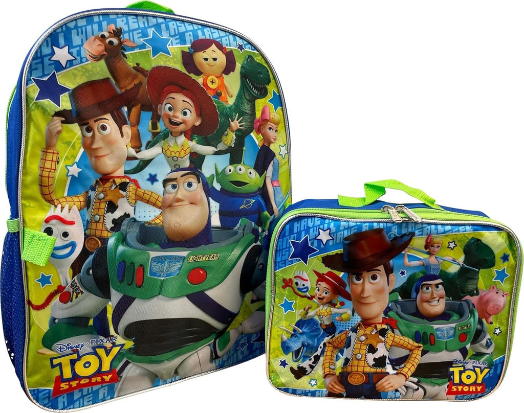 Kid's Licensed 16 Inch Backpack With Removable Lunch Box Set (Minnie Mouse Pink)