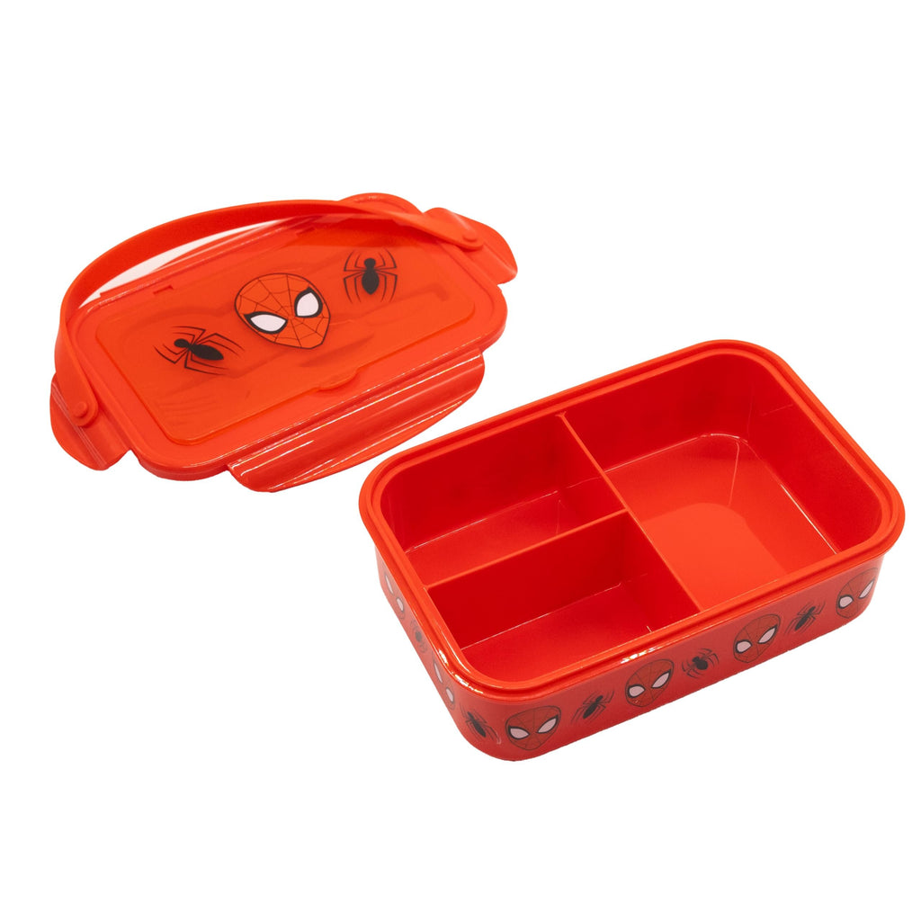 Fast Forward Spiderman, Paw Patrol, Bluey or Hello Kitty Bento Lunch Box for Kids | Marvel Food Container with Utensils