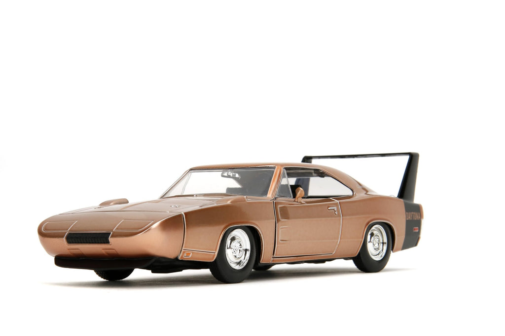 Jada Toys Bigtime Muscle 1:24 1969 Dodge Charger Daytona Die-cast Car – Opening Doors, Hood, Trunk, Rubber Tires(Candy Copper)