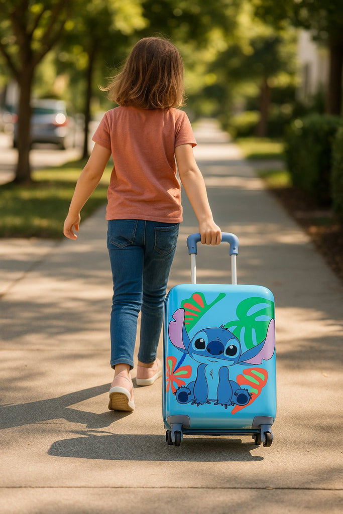 Disney Character 20" Hardshell Luggage - Toy Story, Stitch and more! Hard-side Suitcase for Travel with Spinner Wheels 20"x12"x8"