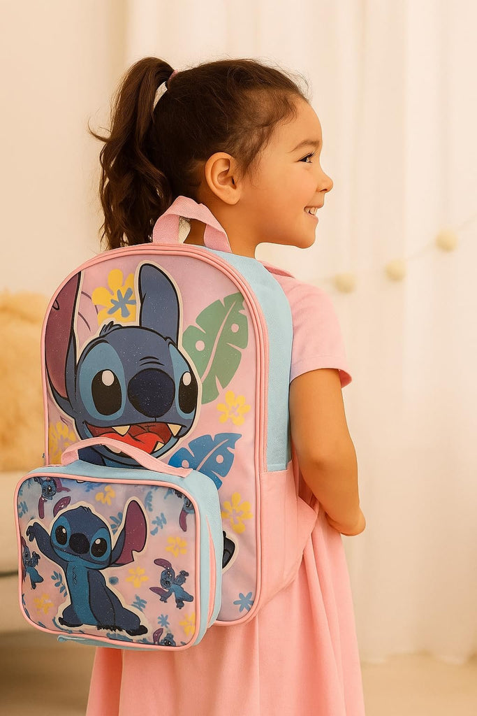 Fast Forward Bluey Boys’ 16" Backpack with Insulated Lunch Bag – Durable Polyester – Mesh Side Pocket – School Travel Set