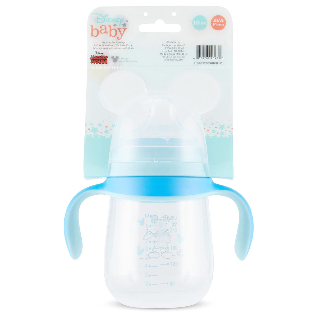 Disney Sippy Cups for Toddlers, Learner Sippy Cups for Kids with Pacifier, BPA-Free Trainer Cup with Handles, Leak-Proof Minnie Mouse and Mickey Mouse Sippy Cups, Perfect Unisex Gift for Children