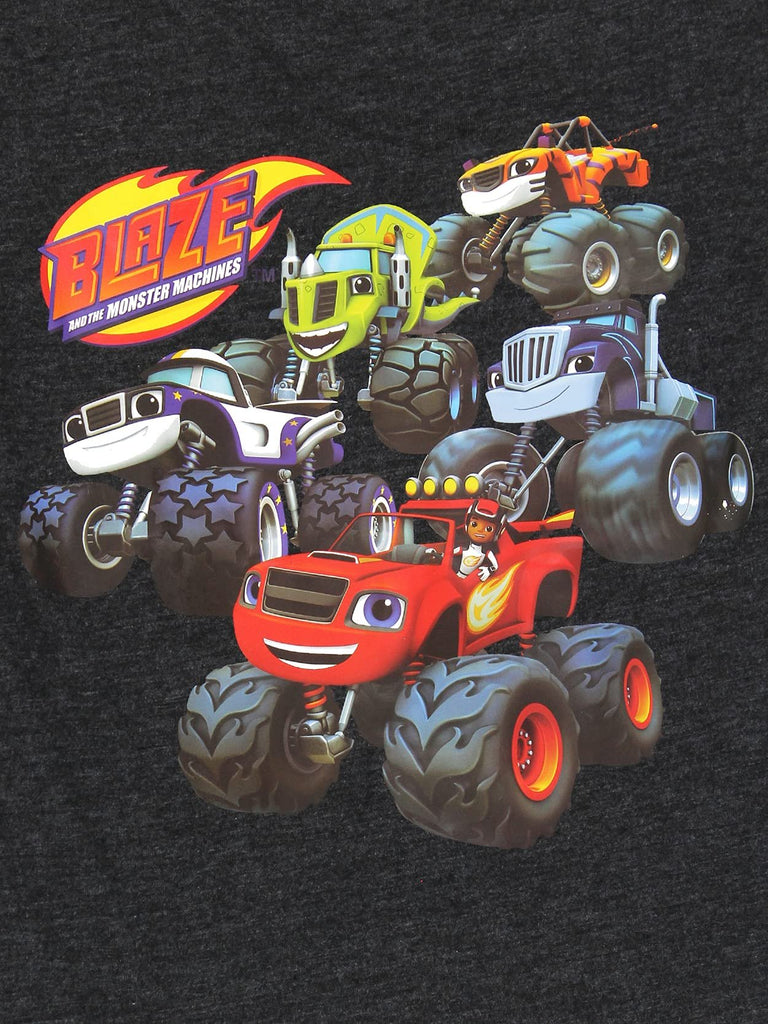 Blaze and The Monster Machines Toddler Long Sleeve T-Shirt Tee (4T, Gray)