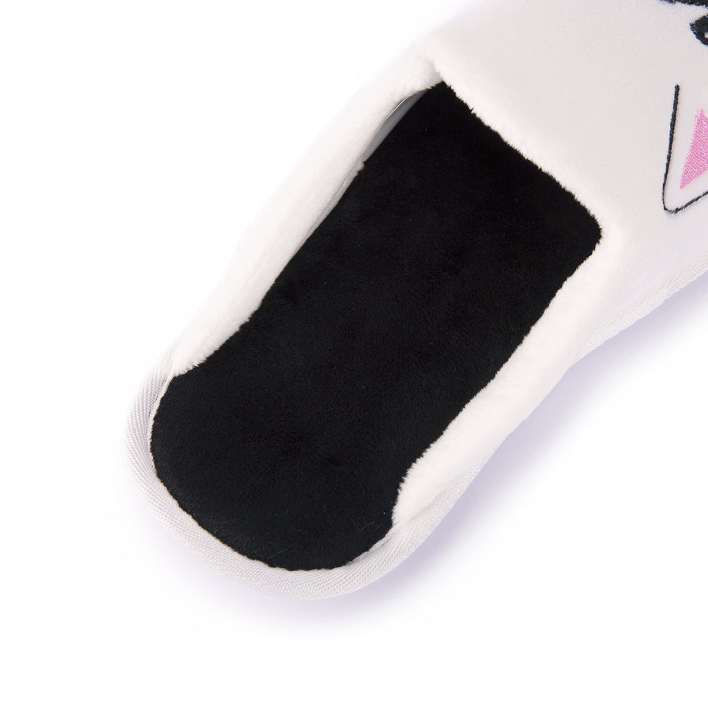 Handcraft Staycation NYC Ladies Funny Quote Scuff Slipper, Plush Non Slip House Slippers for Women, Comfy Soft Sole Bedroom Shoes