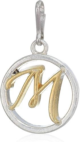 Alex and Ani Women's Initial M Two Tone Charm Sterling Silver