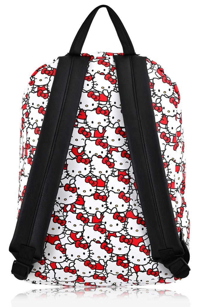 Sanrio Hello Kitty Backpack for Girls, Boys, Women, Men, Adults, Unisex | Cute PU Leather Large Travel Backpack Purse Shoulder Purse | Hello Kitty Bag and Accessories