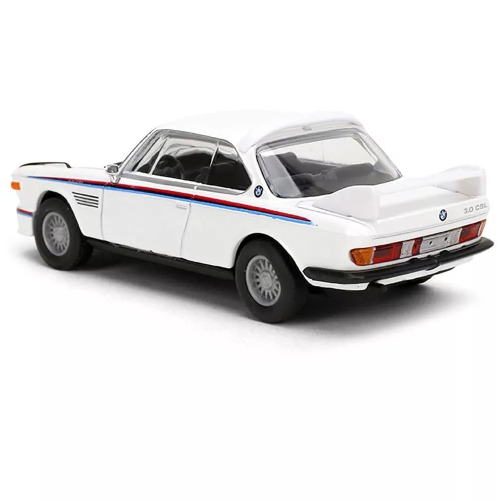 Jada Majorette Collection – 1975 BMW 3.0 CSL 1:64 Die-Cast Model Car with Rubber Tires & Display Case, for Collectors & Adults