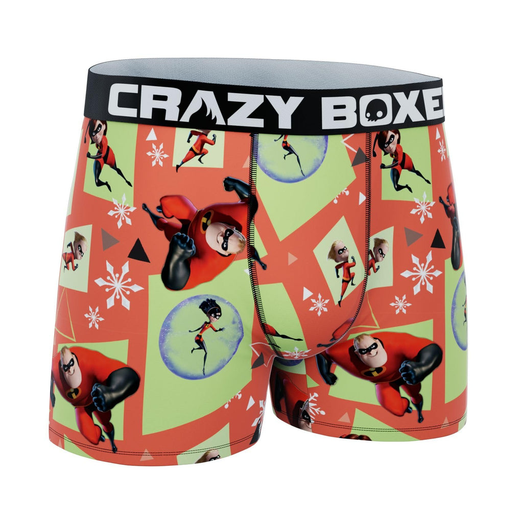 CRAZYBOXER Men's Underwear The Incredibles Soft Boxer Brief Distortion-free
