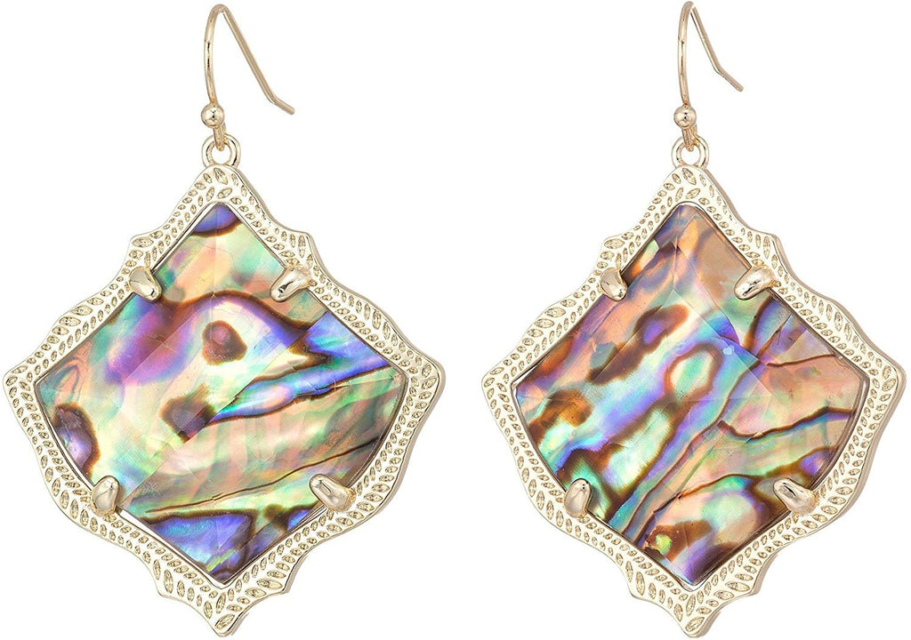 Kendra Scott Kirsten Earrings Gold/Abalone Shell One Size