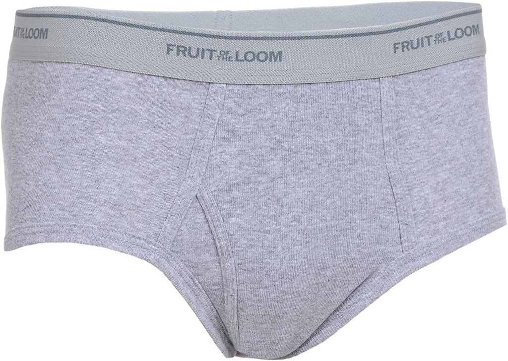 Fruit of the Loom Men's Fashion Briefs 12-Pack Value MYSTERY COLORS Cotton Waistbands Vary S-3X