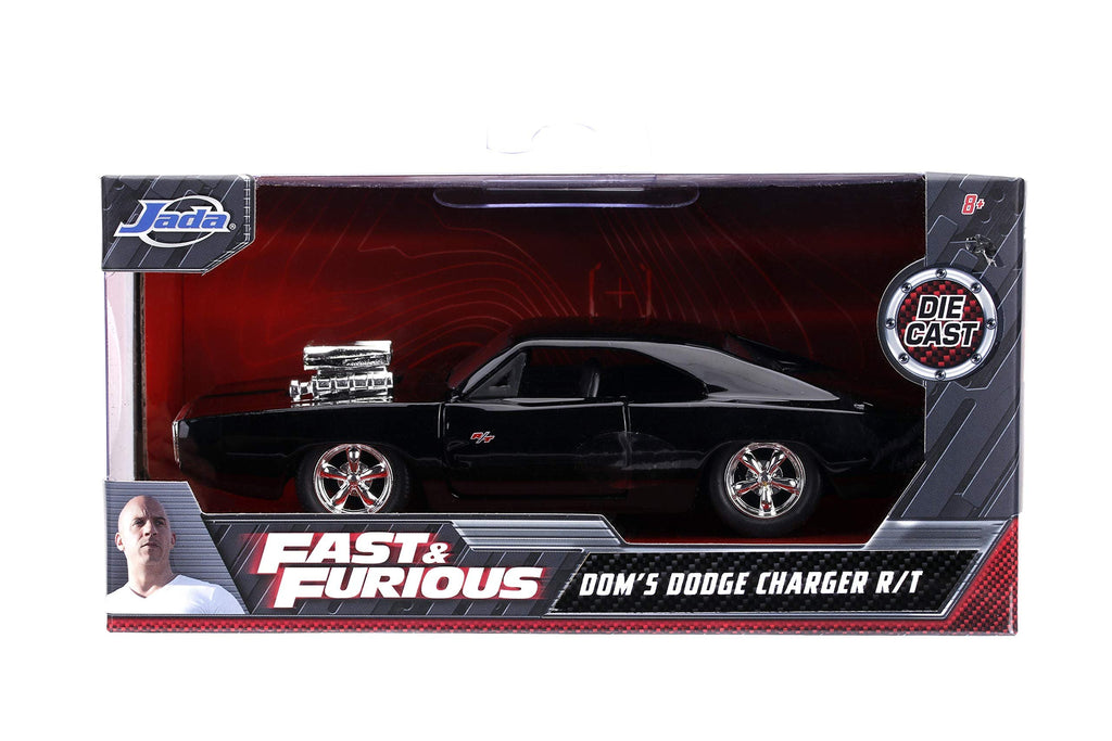 Jada Dom's Dodge Charger R/T Black Fast & Furious 7" (2015) Movie 1/32 Diecast Model Car
