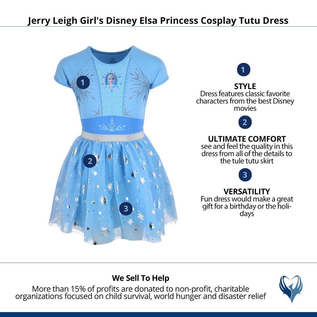 Jerry Leigh Frozen Elsa Cosplay Youth's Princess Dress