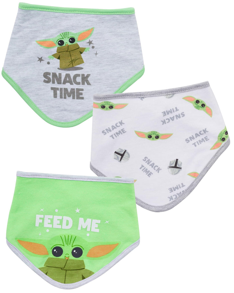 STAR WARS Baby Boys' Bandana Bibs 3 Pack Set for Feeding, Teething, and Drooling Darth Vader Chewbacca R2-D2