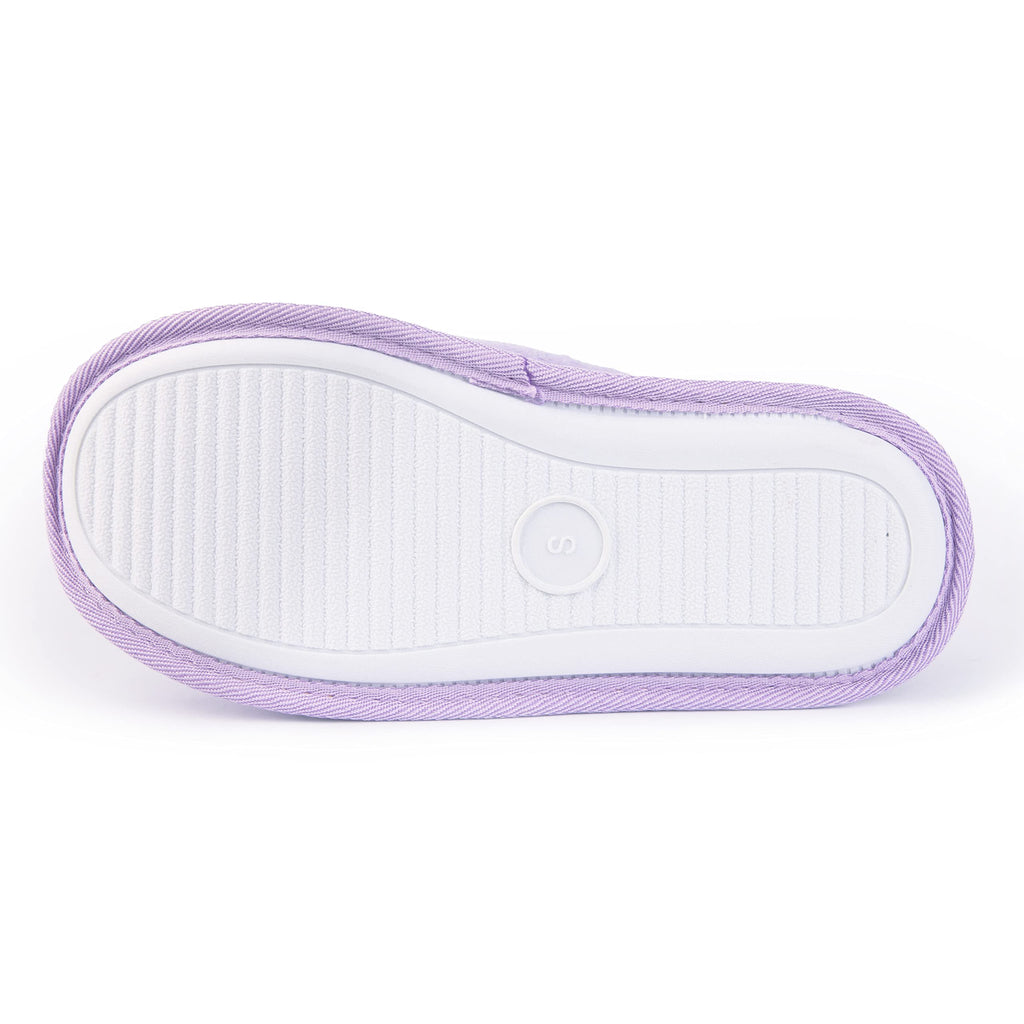 Handcraft Staycation NYC Ladies Funny Quote Scuff Slipper, Plush Non Slip House Slippers for Women, Comfy Soft Sole Bedroom Shoes