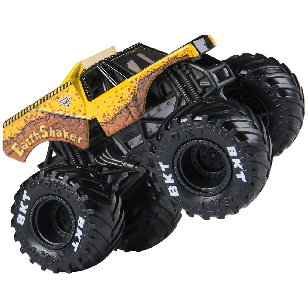 Monster Jam, Official Earth Shaker Monster Truck, Die-Cast Vehicle, 1:64 Scale, Kids Toys for Boys Ages 3 and up