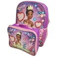 Girls Princess Tiana Full Size 16 Inch Backpack with Detachable Lunch Box