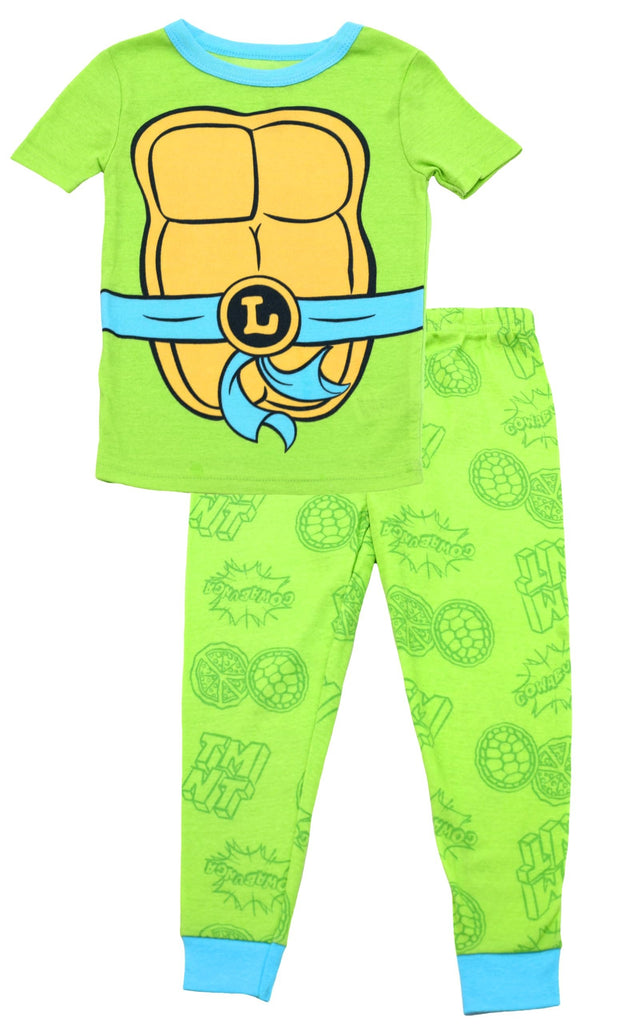 Nickelodeon Ninja Turtle Pajamas for Boys, Toddler 4 Piece Snug Fit TMNT Pajamas for Kids, Ninja Turtle Pj Pants & Shirt Set, 5T