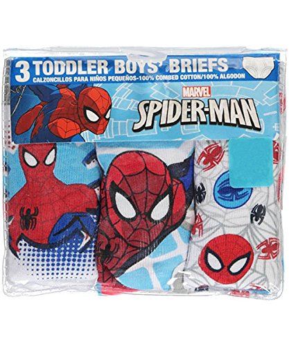 Spider-Man Little Boys' Toddler "Web Head" 3-Pack Briefs - red/multi, 2t - 3t