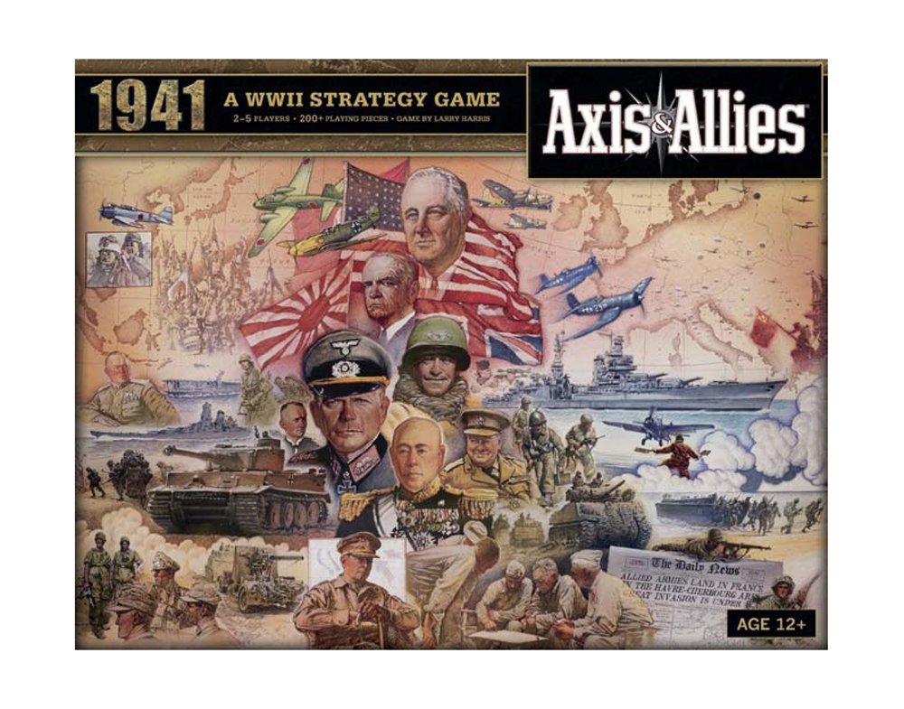 Avalon Hill Axis and Allies 1941 Board Game,5 players, Multicolor, 5 players