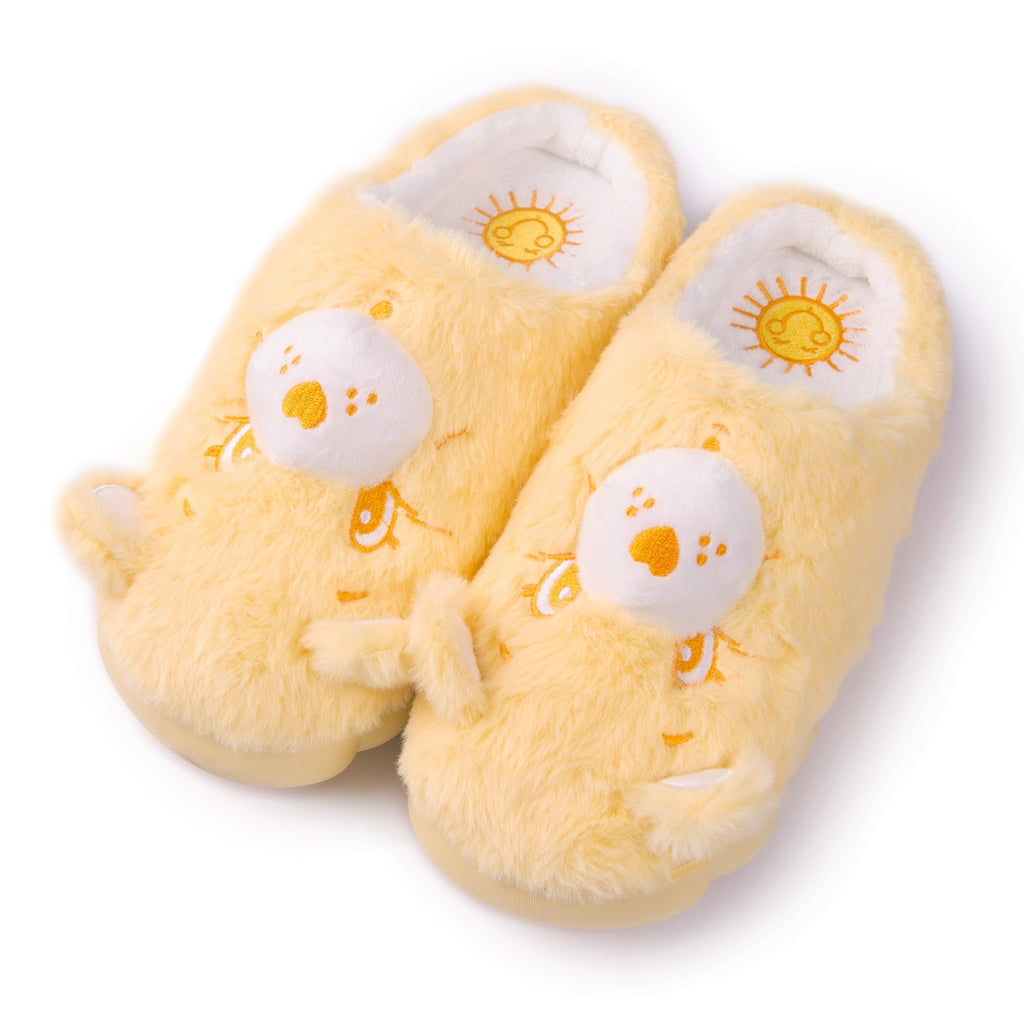 Care Bears Unisex Cozy Plush Memory Foam Indoor Outdoor Soled Slipper in Sizes S-XL, Cheer Bear-Pink Terry Clog, Large Women