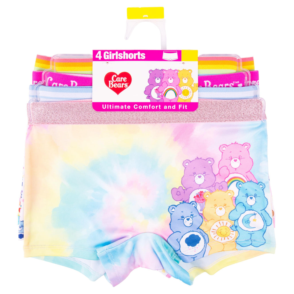 Care Bears girls Exclusive 4-pack Girl Short Underwear and Tank Set in Sizes 2/3t, 4t, 4, 6, 8 and 10