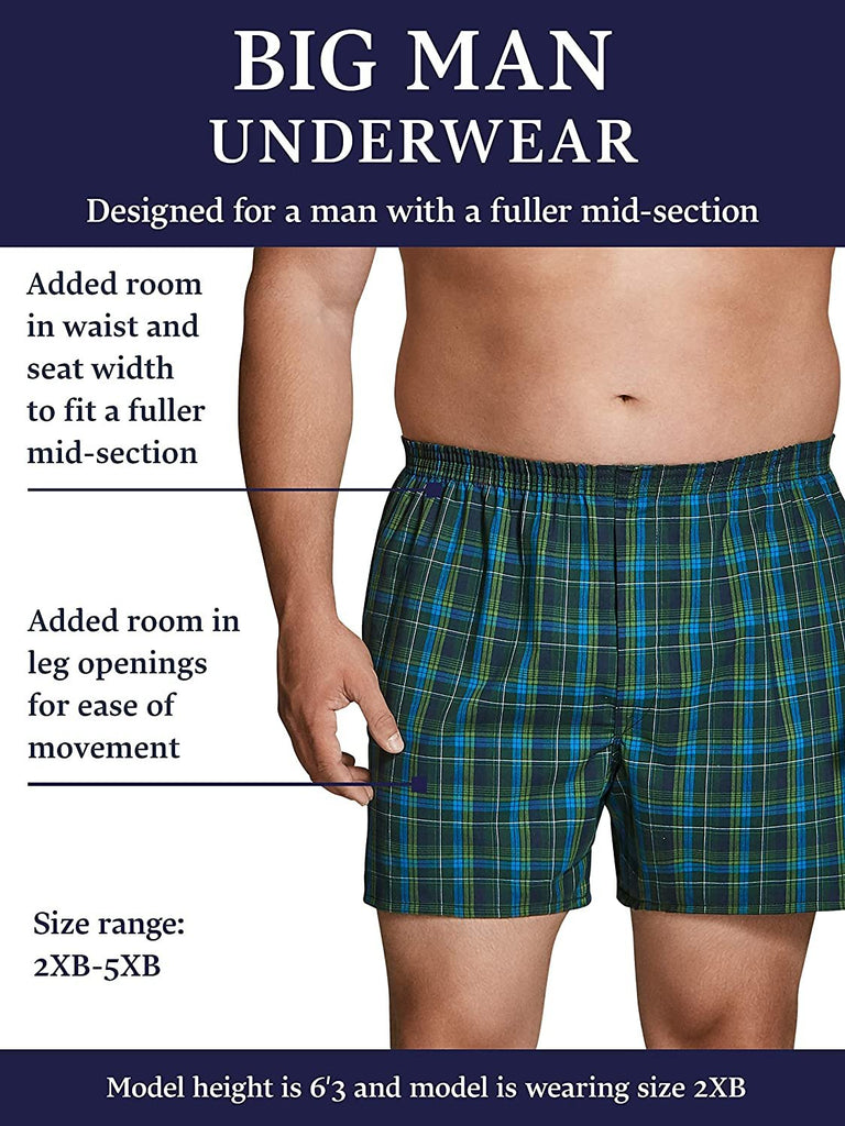 Fruit of the Loom Men's Big and Tall Tag-Free Underwear & Undershirts