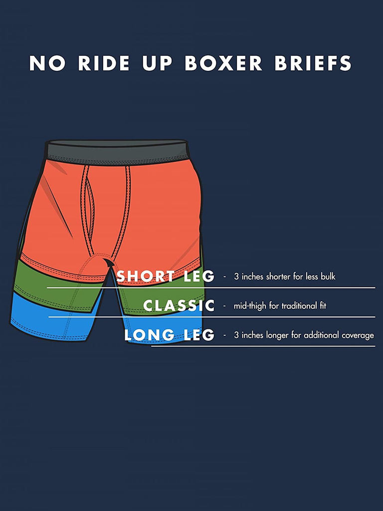 Fruit of the Loom Men's 12-Pack Everlight Long Leg Boxer Briefs Breathable Nylon/Spandex Blend