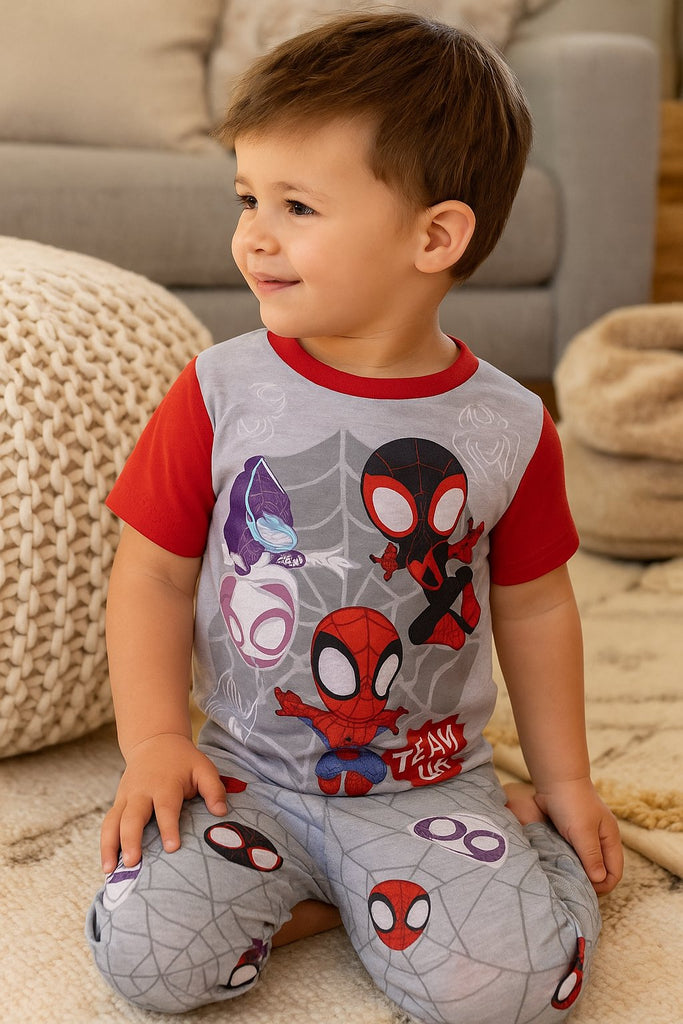 Centric Brands Disney Mickey Mouse Boys’ Pajama Set – Short Sleeve Top & Pants – Sizes 2T–4T – Mickey, Donald, Goofy & Pluto