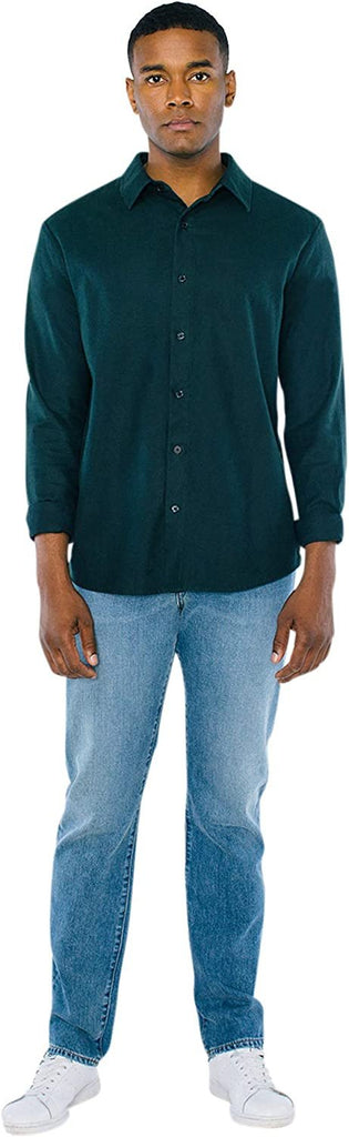 American Apparel Men's Flannel Long Sleeve Classic Shirt
