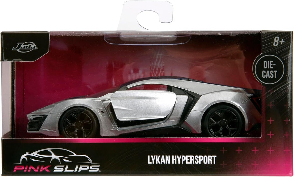 Pink Slips 1:32 Lykan Hypersport Die-Cast Car, Toys for Kids and Adults
