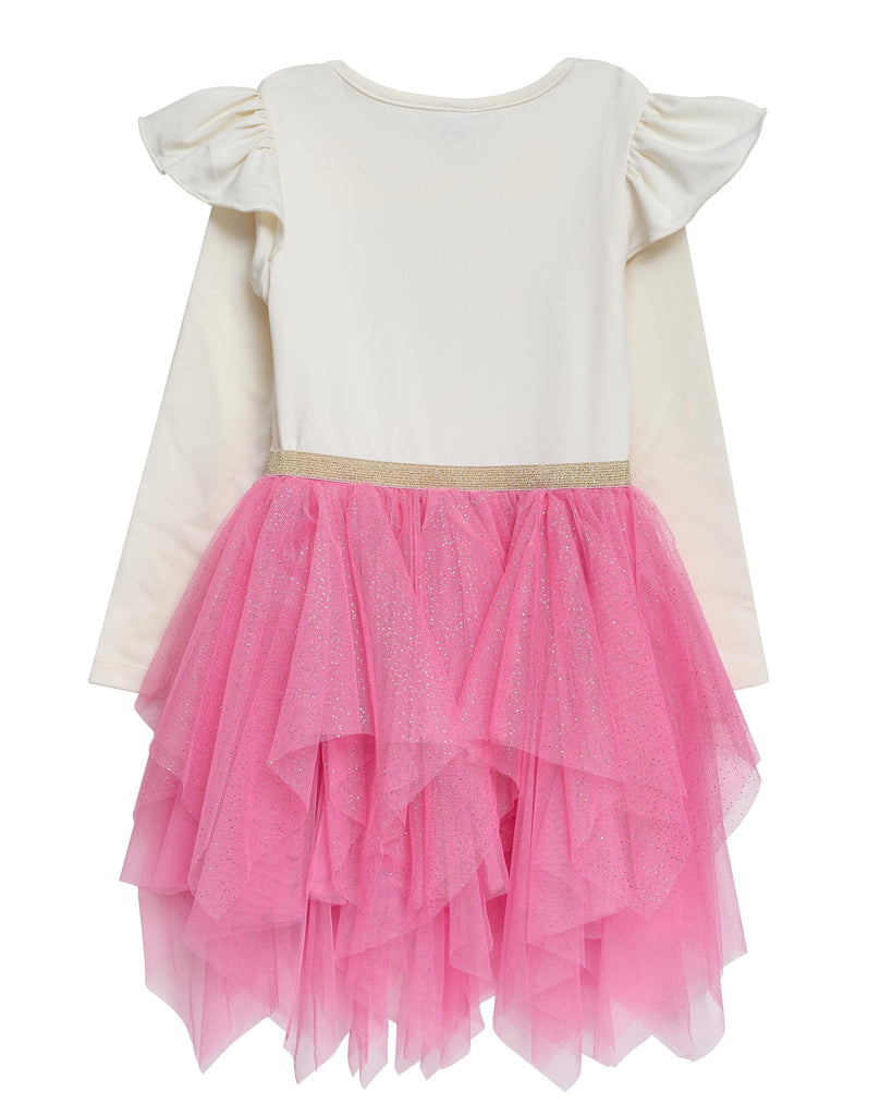 Disney Princess Tutu Dress for Girls – Glittery Layered Tutu Party Outfit (Pink, 3T)