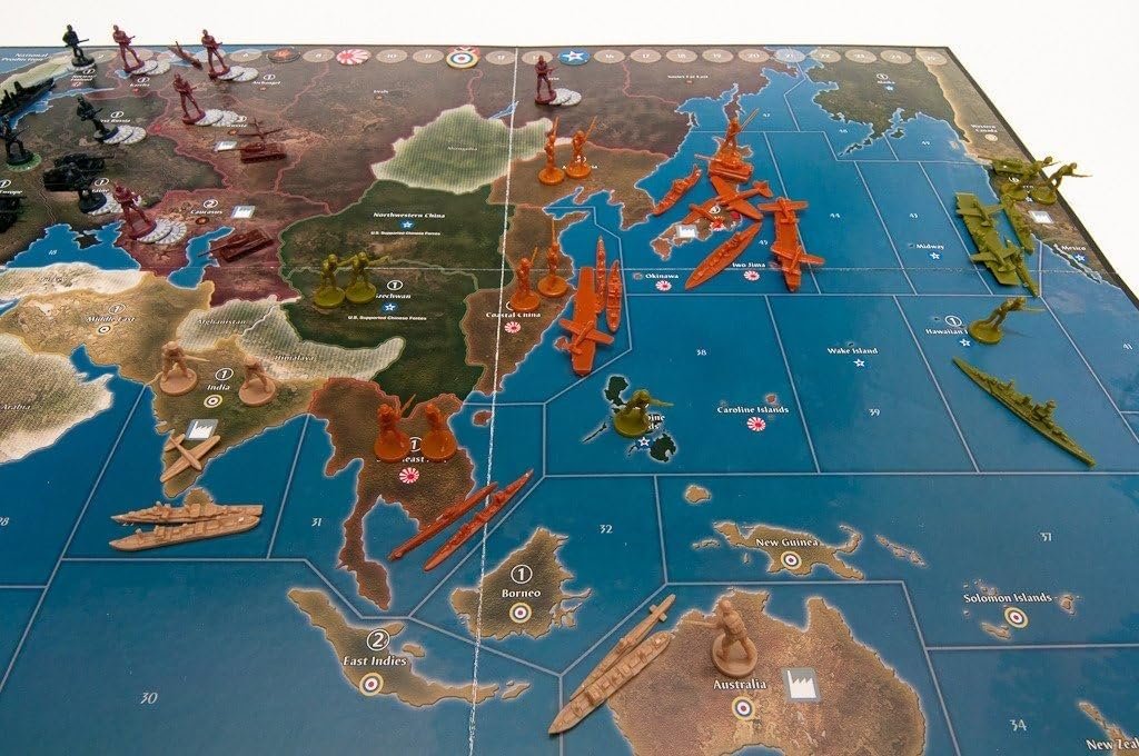Avalon Hill Axis and Allies 1941 Board Game,5 players, Multicolor, 5 players