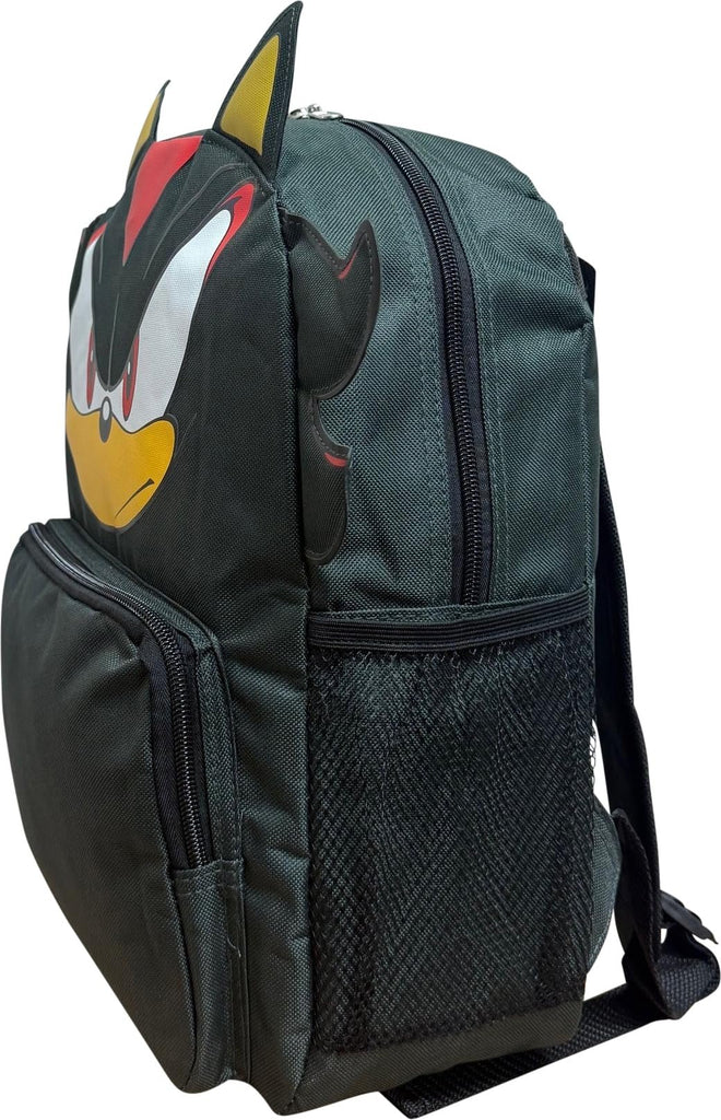 Ruz Sonic The Hedgehog 12" Small Backpack With 3D Features, Sonic - Shadow - Knuckles Kid's School Bag