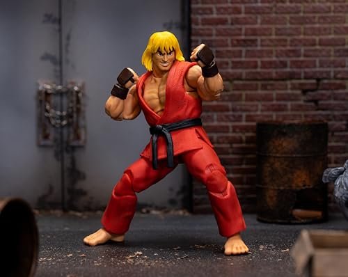 Street Fighter II 6" Ken Figure Action Figure, Toys for Kids and Adults