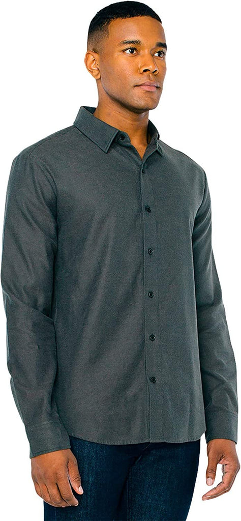 American Apparel Men's Flannel Long Sleeve Classic Shirt