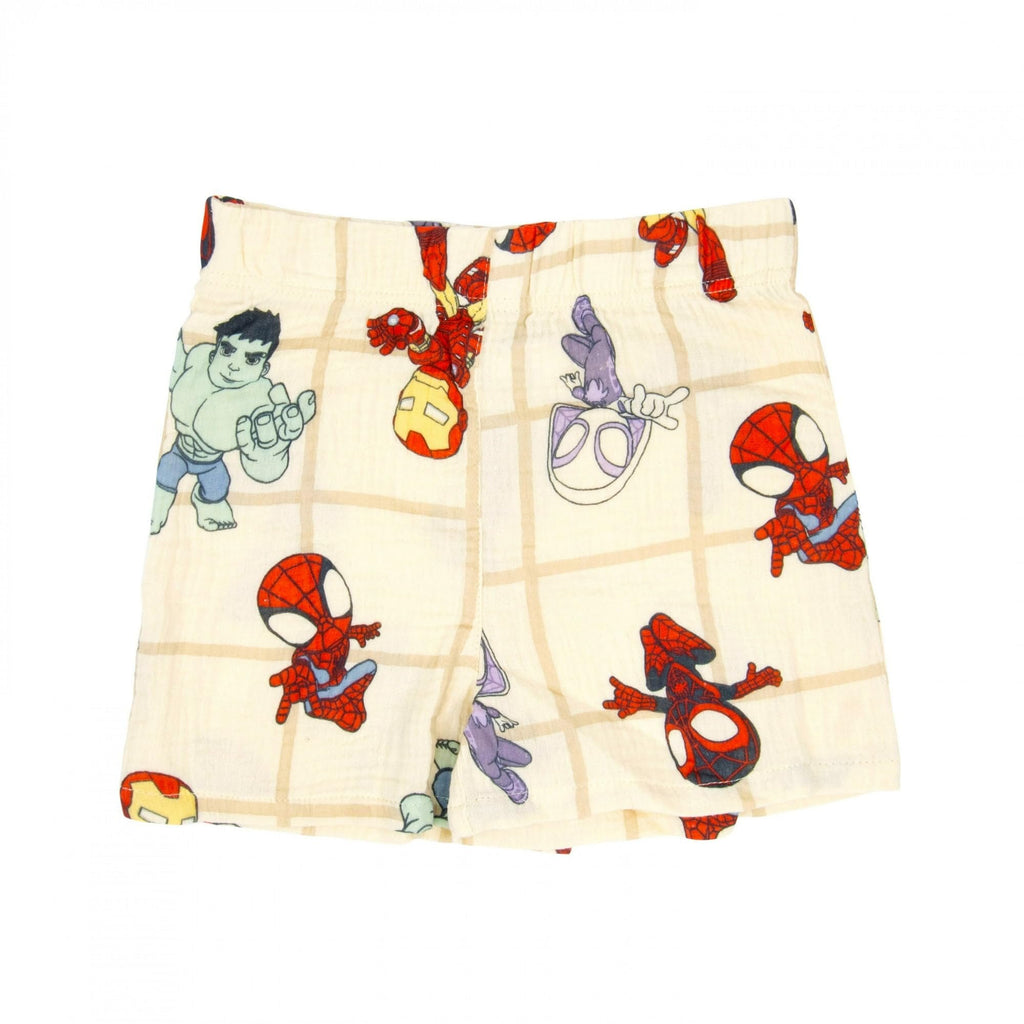 Happy Threads Jurassic Park Boys’ 2-Piece Outfit Set – Short Sleeve Shirt & Matching Shorts – Dinosaur Clothing for Kids