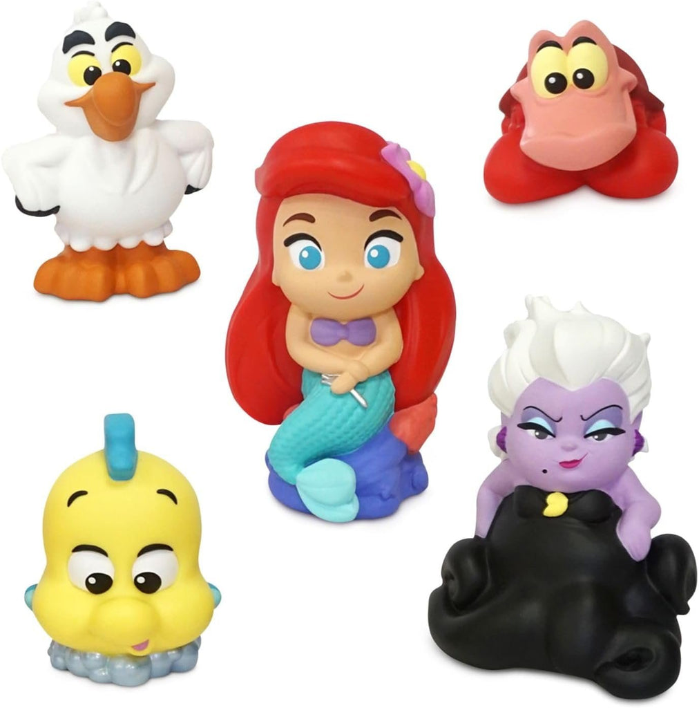 Official Bath Set (Little Mermaid) - Kids Bath Accessories with Beloved Disney Characters - Colorful and Fun Bath Time Essentials for Kids - Suitable for All Ages
