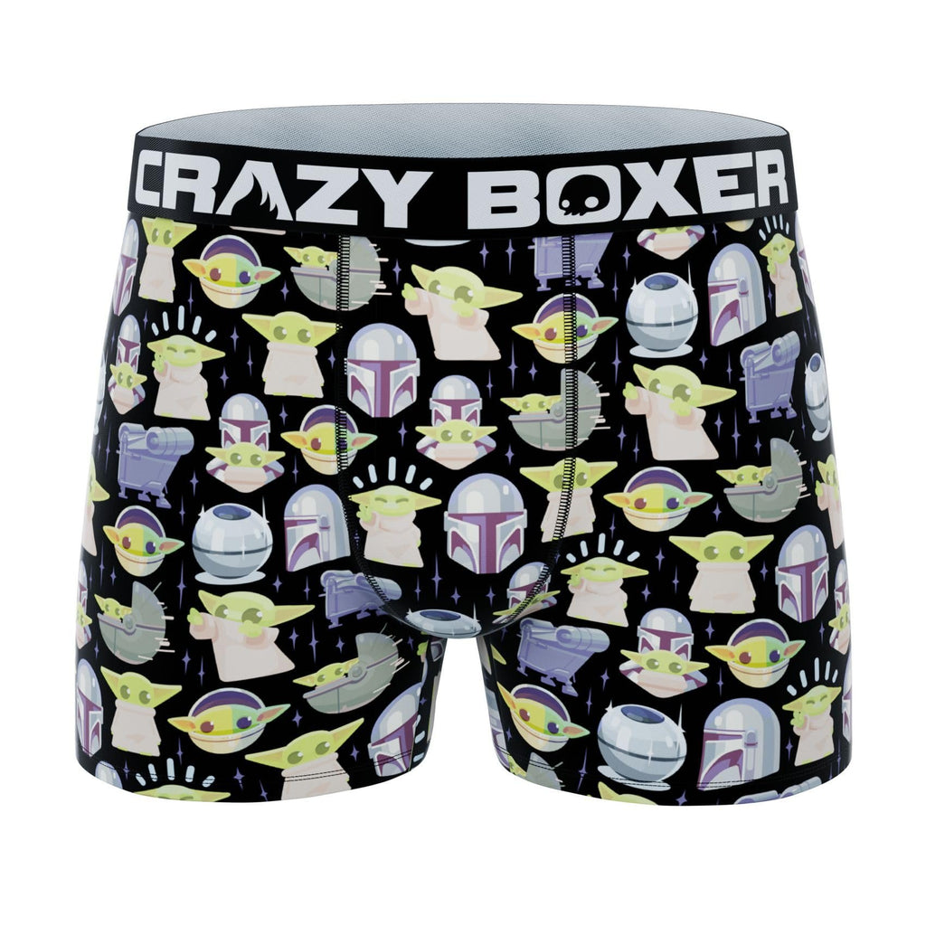 CRAZYBOXER Men's Underwear The Mandalorian Soft Comfortable Boxer Brief Original (3 PACK)