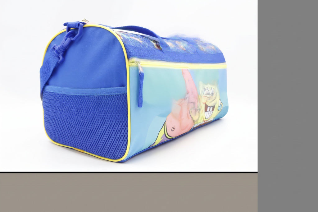Disney Kids Duffle Bag 16.5" – Travel & Sports Bag with Zipper Pocket, Mesh Side Pockets & Shoulder Strap