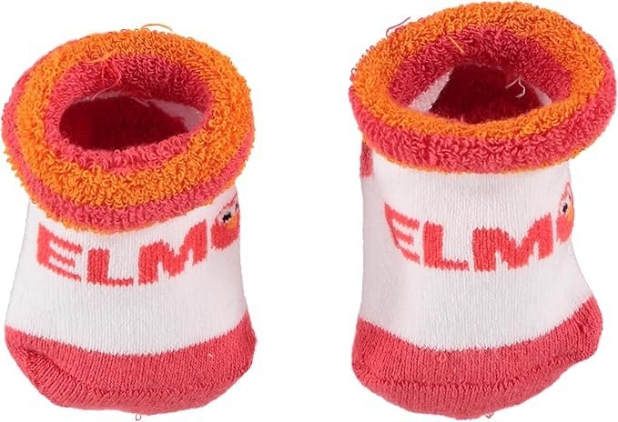 Happy Threads Elmo Baby Boys Cap and Bootie Set - Sesame Street Baby Gift Set with Baby Hat and Baby Socks (0-12 Months)