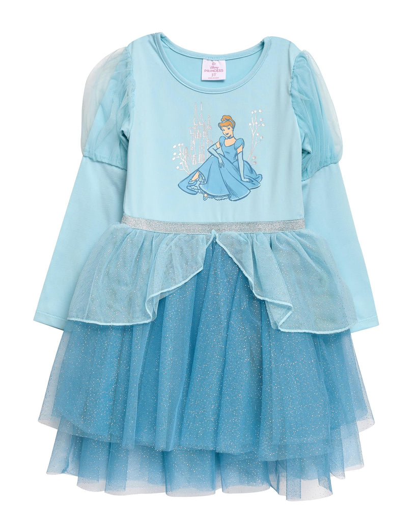 Disney Princess Tutu Dress for Girls – Glittery Layered Tutu Party Outfit (Pink, 3T)