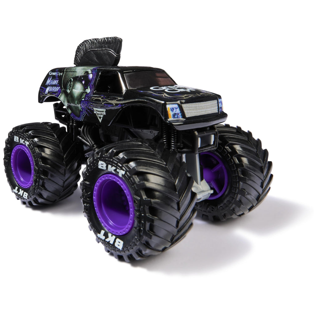 Monster Jam, Official Mohawk Warrior Monster Truck, Die-Cast Vehicle, 1:64 Scale, Kids Toys for Boys Ages 3 and up