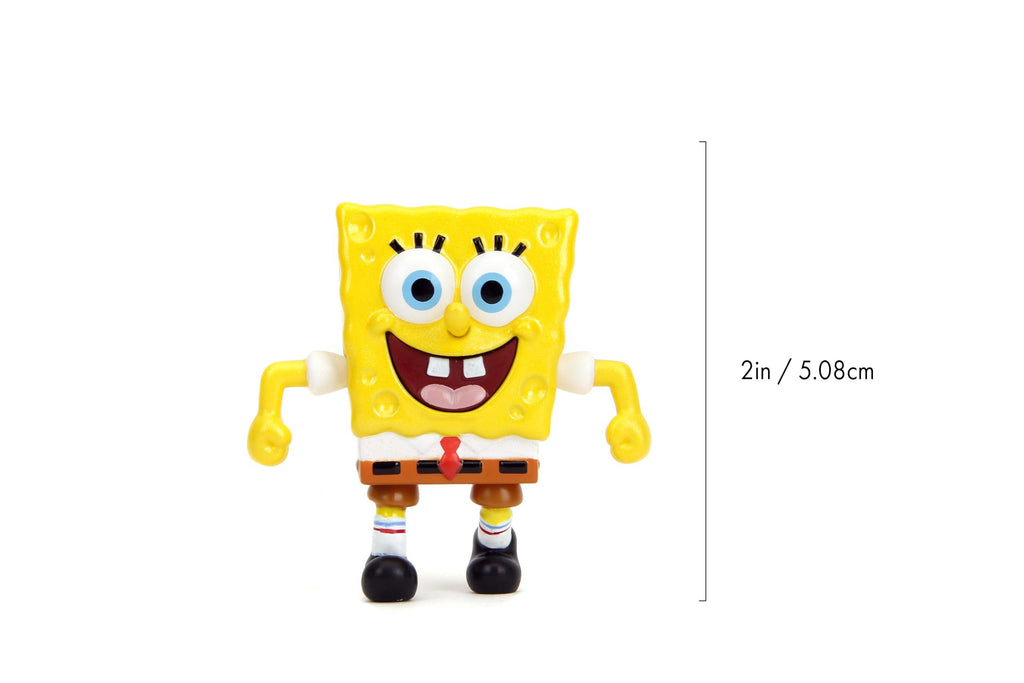 Spongebob Squarepants 2.5" 4-Pack Die-Cast Figures, Toys for Kids and Adults