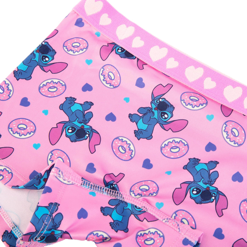 Disney Girls Combed Cotton Blend Panties with Unique Prints from Lilo & Stitch, Sizes 4-10