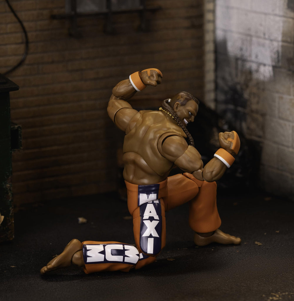 Jada Toys – Street Fighter II Dee Jay Action Figure Wave 3 – 1:12 Scale, 6" Tall, Interchangeable Heads, Hands & Accessories