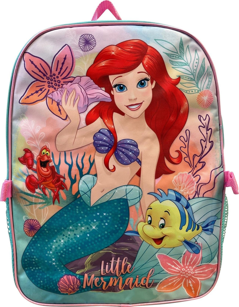 Kid's Licensed 16 Inch Backpack With Removable Lunch Box Set (Minnie Mouse Pink)