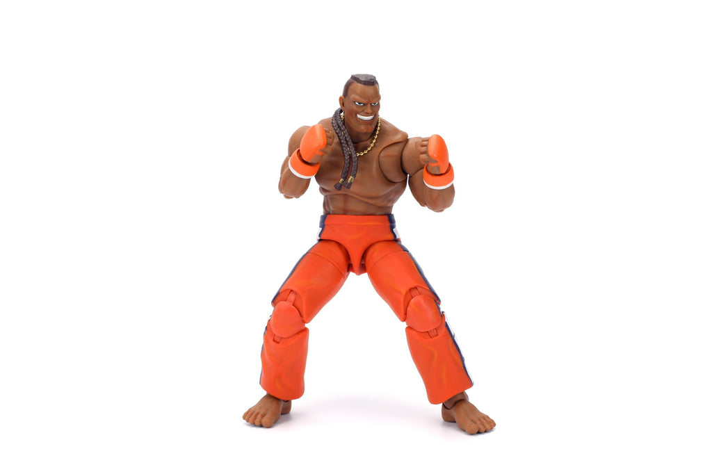 Jada Toys – Street Fighter II Dee Jay Action Figure Wave 3 – 1:12 Scale, 6" Tall, Interchangeable Heads, Hands & Accessories