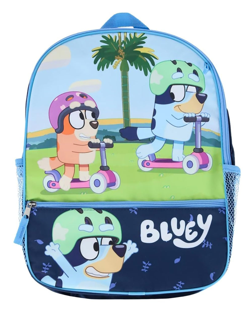 Kids Disney Bluey and Bingo Backpack with Lunch bag and Accessories Set, Navy
