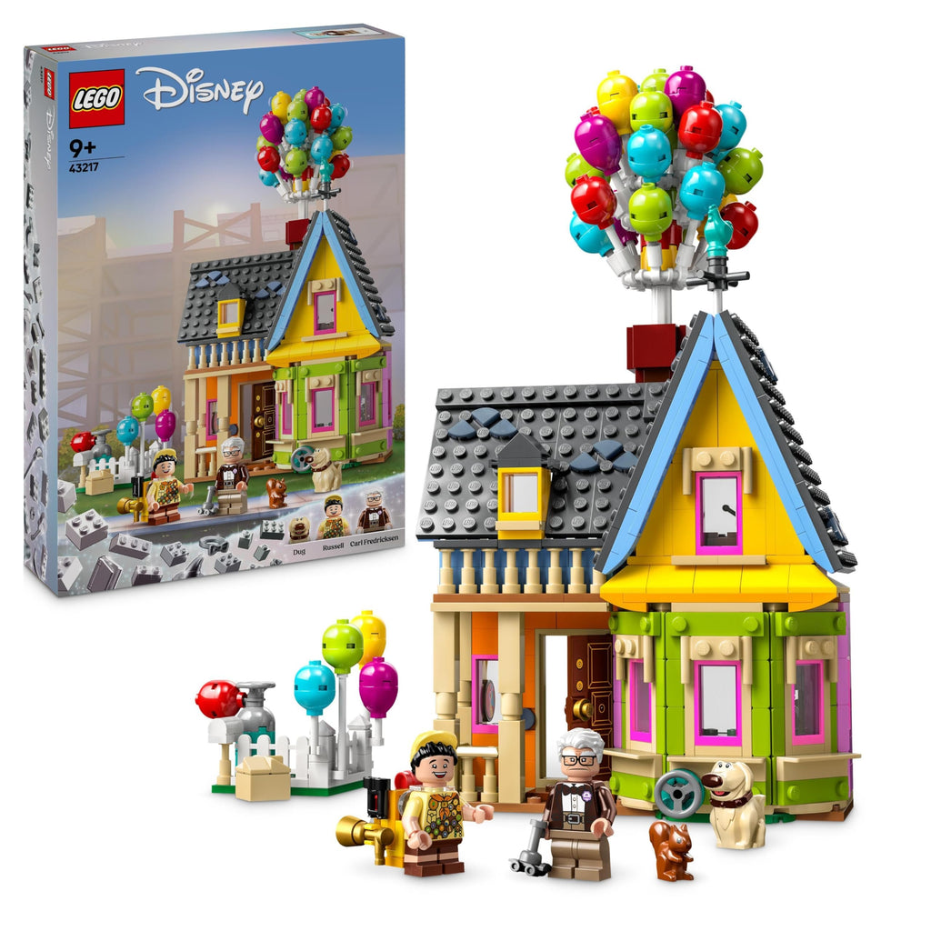 LEGO Disney and Pixar House of "Up" – Gift Ideas for Women or Mammma – Model to Build with Balloons and Figures of Carl, Russell and Dug, Games for Children and Girls from 9 Years from Collectible