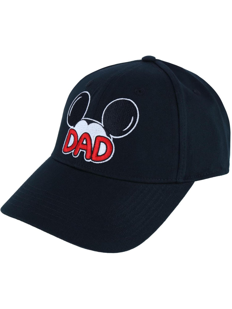 Jerry Leigh Disney Men's Mickey Mouse Dad Baseball Cap, Black